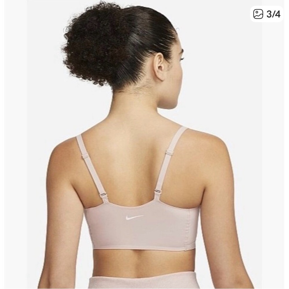 Nike Women Dri-FIT Indy Luxe Low Support Sport Bra WHITE NEW WITH TAGS XL - Picture 2 of 10